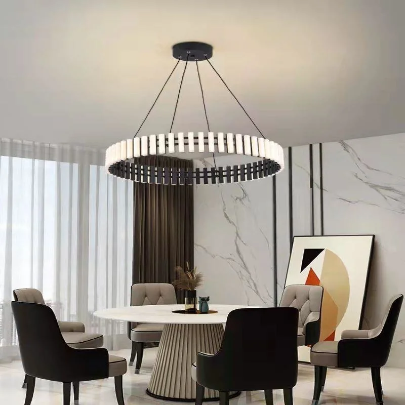 LED Acrylic Modern Luxury Round LED Pendant Light Chandeliers Lighting Interior Light