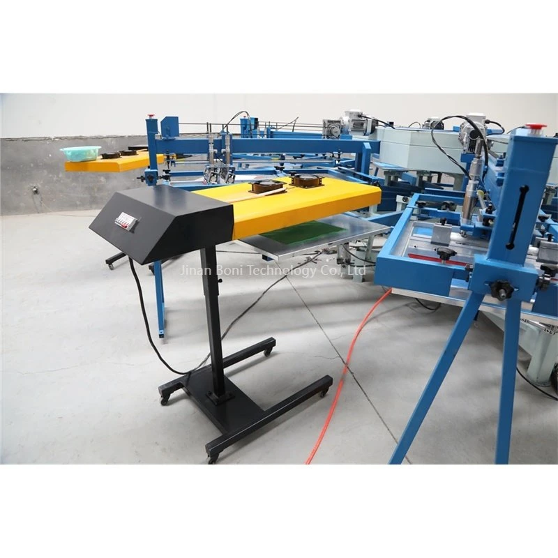 Kr6/14A Kr8/16 Precision China Hengjin 6 Color Carsoul Manual Screen Printer Machine for T-Shirts