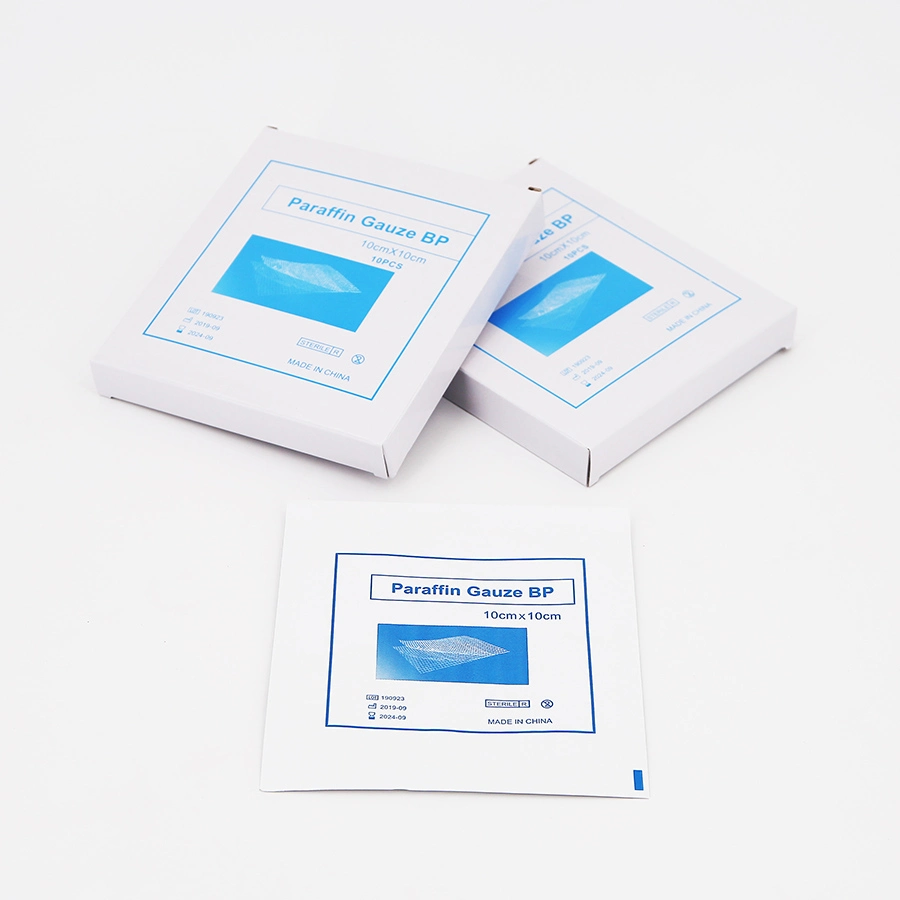 Sterile Paraffin Gauze Dressing Cotton High Absorbency and Softness