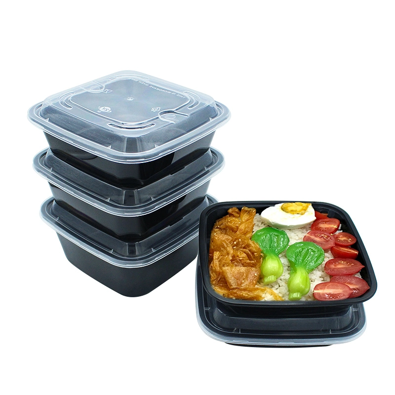 Plastic Products PP Disposable Food Container Lunch Box Packaging Storage