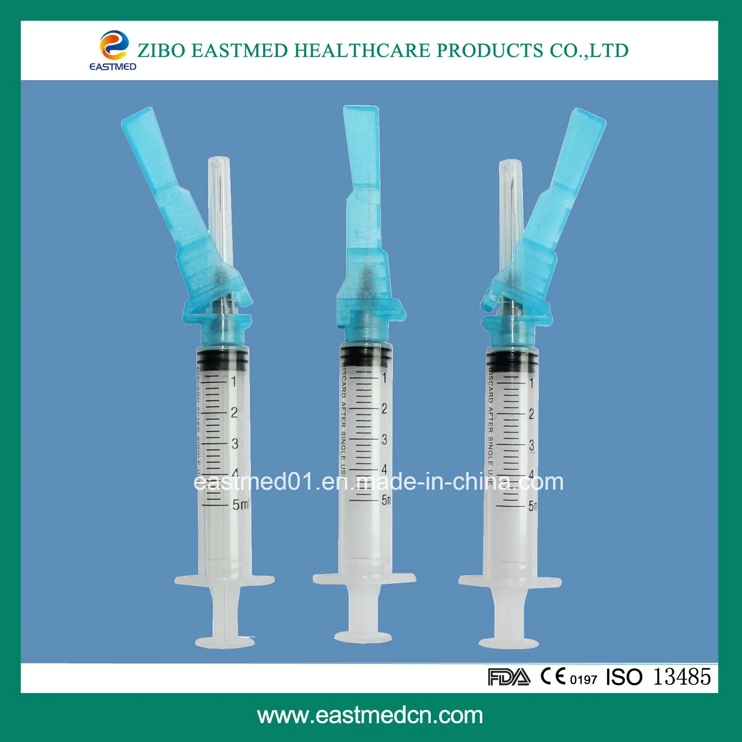 Safety Auto-Destructive Syringe with Safety Cap Ce Approved