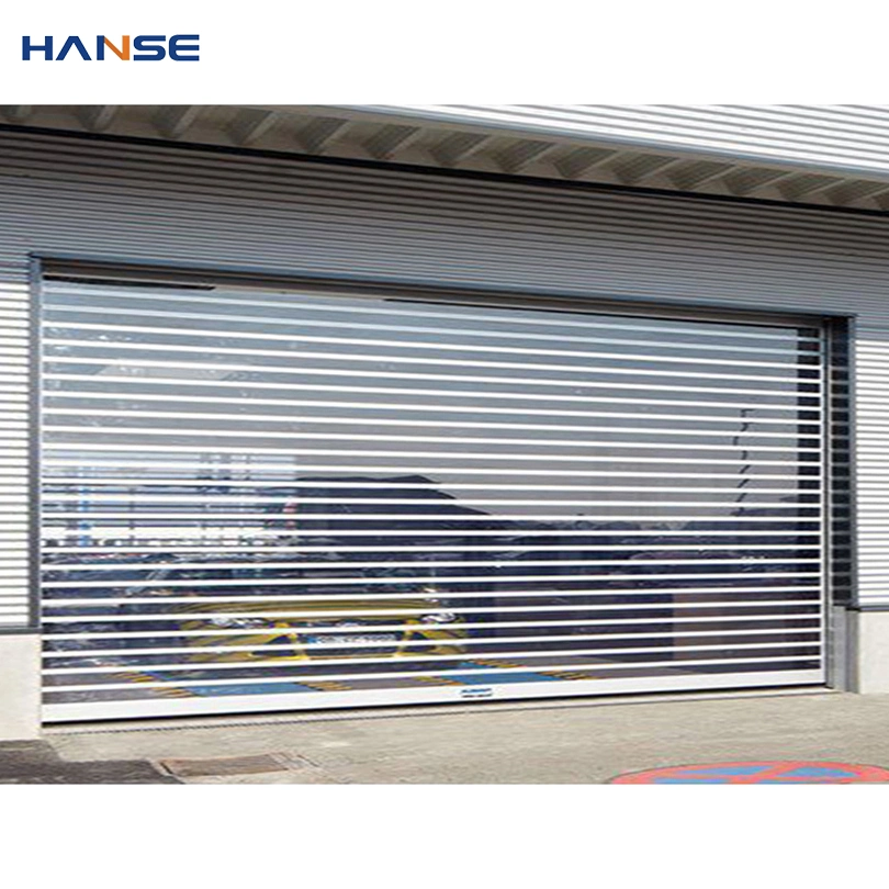 Cheap Transparent Plastic Rolling up Door for Commercial Shop Automatic Aluminum Clear PVC Roller Shutter Doors