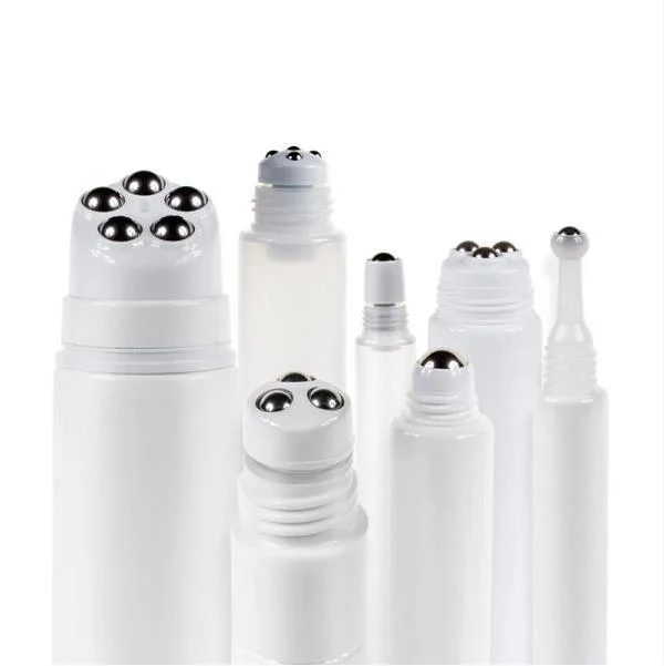 1/3/5 Roller Balls Plastic Soft Massage Tube for Skin Care Cosmetic Packaging