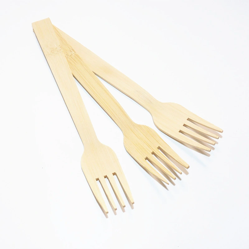 New Type Eco Friendly 3-Piece Fork Knife Spoon Bamboo Disposable Cutlery Set