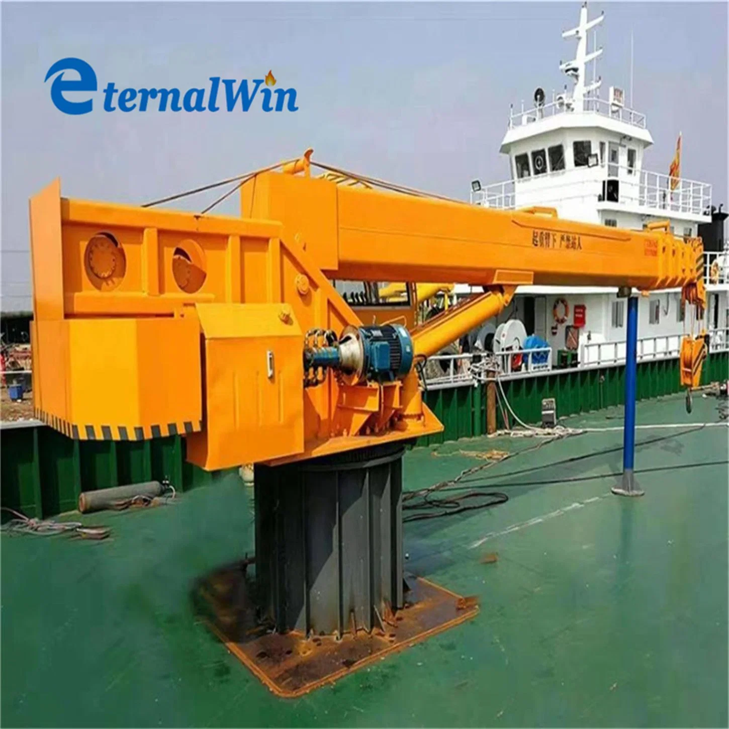 Mini 10 Ton Hydraulic Knuckle Boat Marine Deck Crane