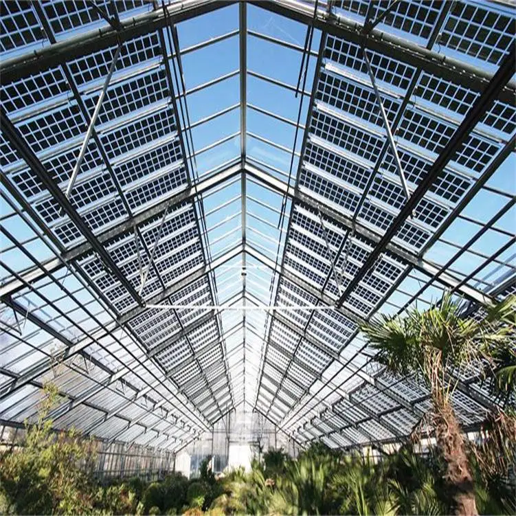 Muti-Span Agriculture Venlo Glass Greenhouses Smart Eco-Friendly Solar Photovoltaic Greenhouses for Agriculture with Hydroponics Systems for Vegetables/Flowers