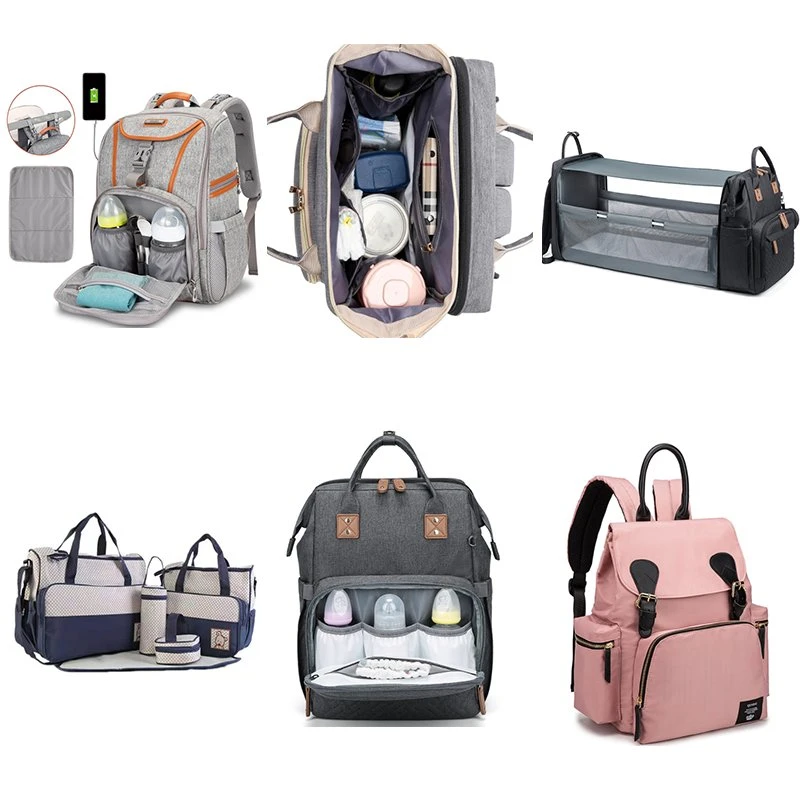 High quality/High cost performance Multi Function Infant Mom Large Capacity Diaper Bag Storage Mommy Bag Backpack Baby Diaper Bag