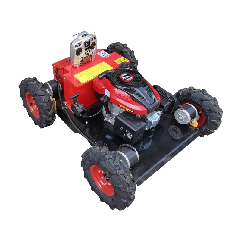 Auf Lager 4WD Mini Smart Self Robot Remote Control Rasen Mäher für Gartenbauernhof