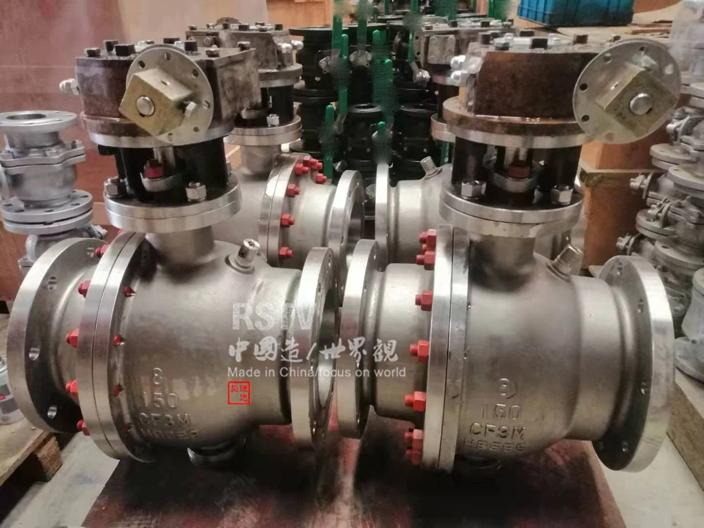 2PC Flange End Ball Valve, DIN Standard Pn16, with High Platform, Stainless Steel 304/316/Wcb Material. 2205 Is Workable, High quality/High cost performance , Good Looking