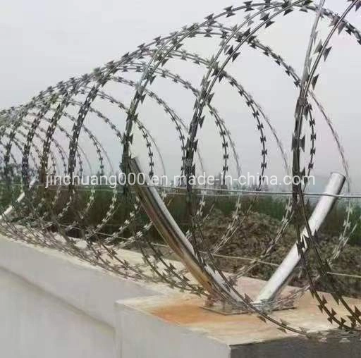 La fábrica de acero inoxidable de Bto alambre de navaja de afeitar Galvanizado Alambre de púas