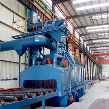 Roller Conveyor Type Abrasive Shot Blasting Cleaning and Spray Painting Machine for H Beam Structural Steel