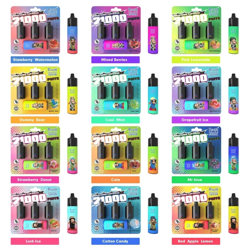 2023 Neueingang Randm Sunax 21000 Tornado 7800 7000 9000 10000 Puffs Vome Monster Vape