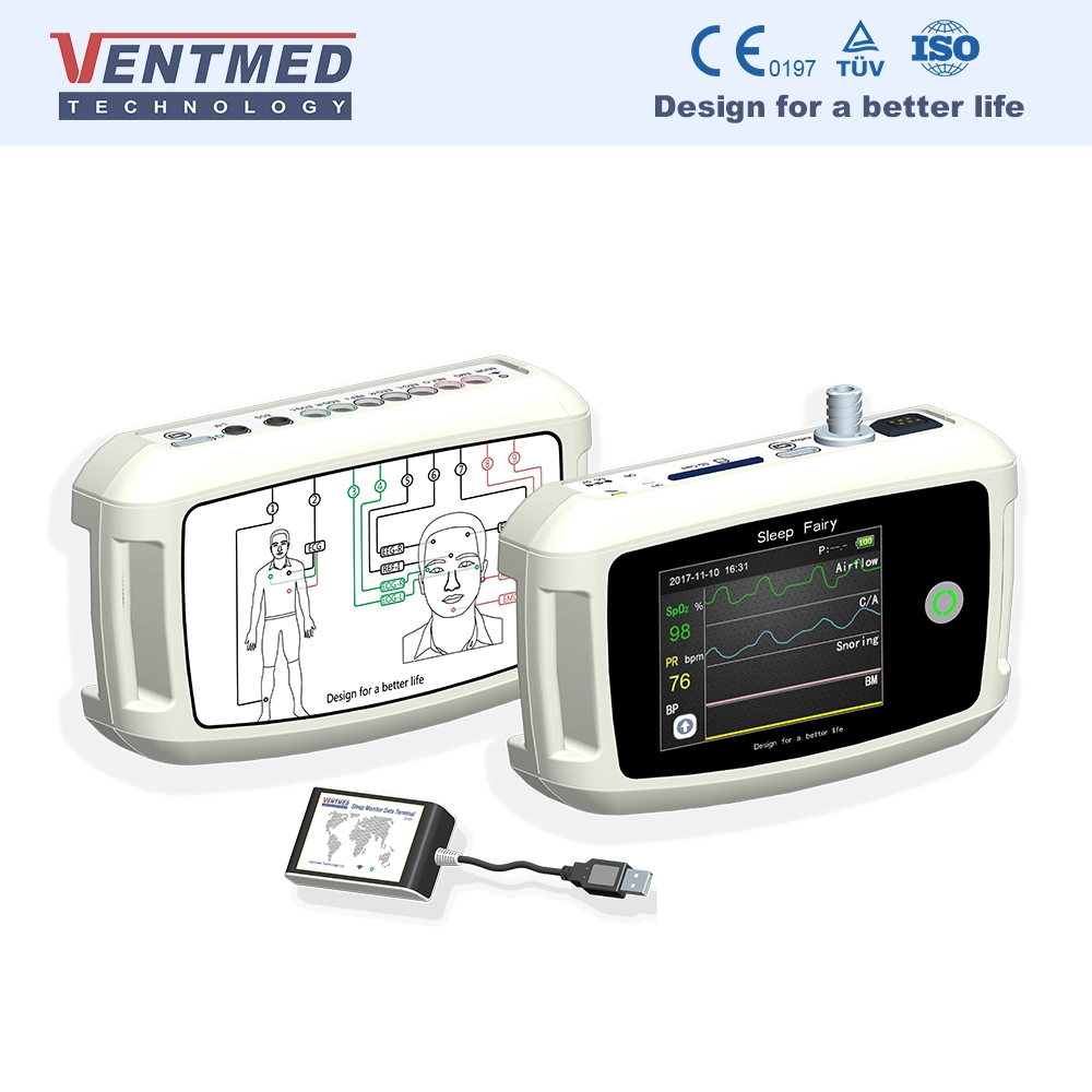 22 Parameters Polysomnography Sleep Tracking Device for Hypopnea and Sahs