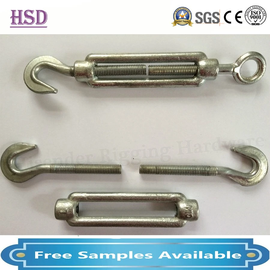 Rigging Hardware Galvanized Screw Fastener Wire Rope Turnbuckle