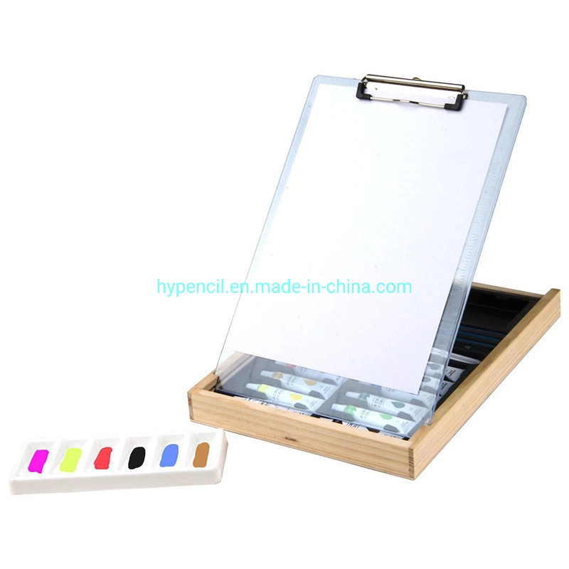 Conjunto de pintura de consumíveis Art Kit de desenho Artista 21PCS Art Set Em caixa de madeira