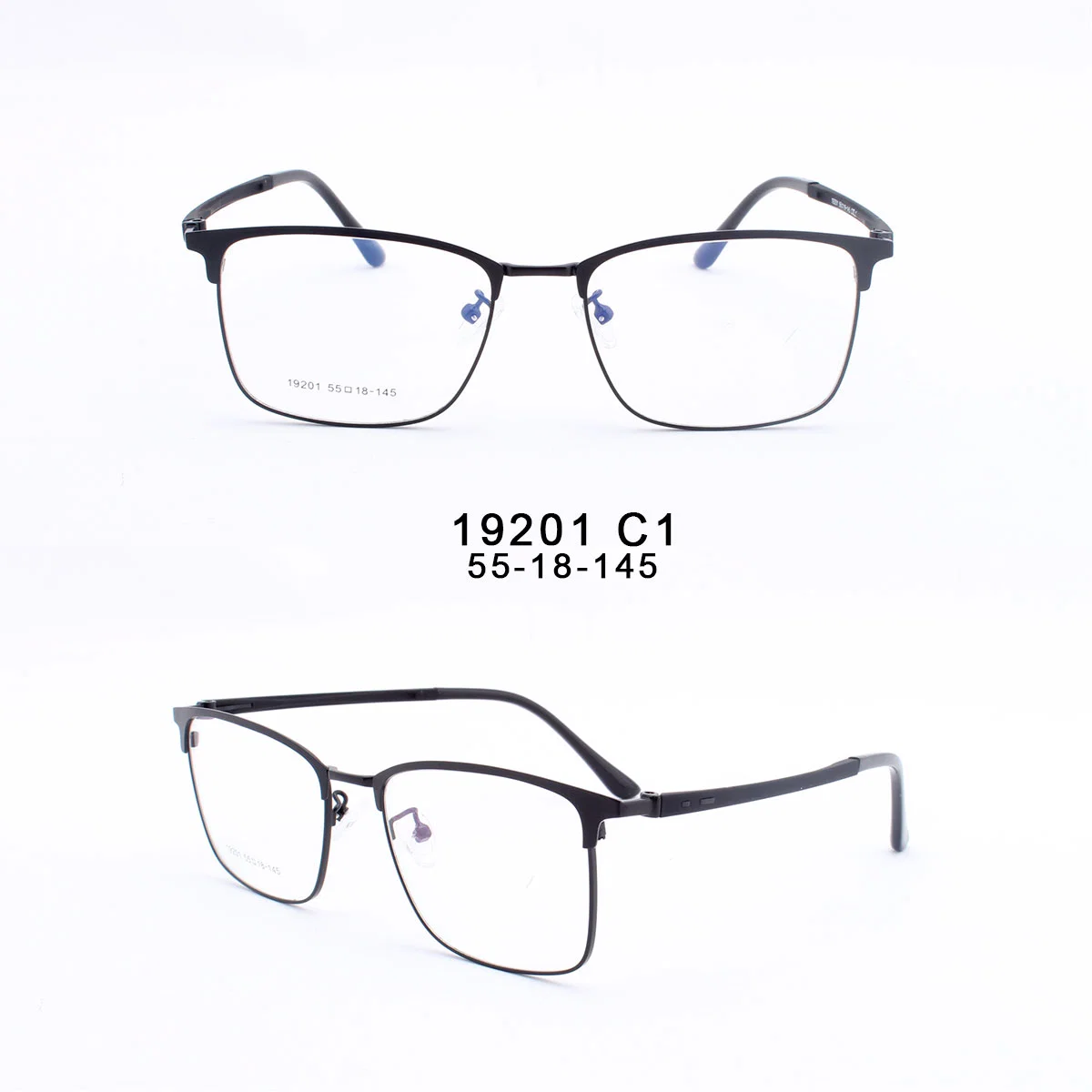 2023 Square Semi-Rimless Metal Frame Optical Cheap Glasses