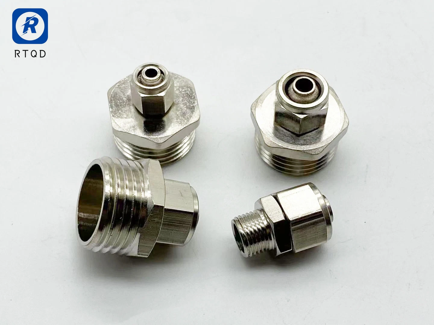 High Performance Quick-Twist Connector Tracheal Thread Through Terminal Pneumatic Fitting with Brass Metal Series Klc