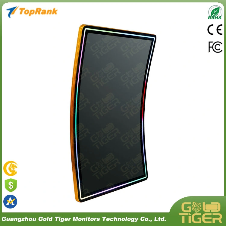 Goldtiger 2023 Nuevo Diseño USA 4K 16: 9 pantalla curva 43'' 3m Protocolo capacitivo táctil Industrial de bastidor abierto Monitor con LED