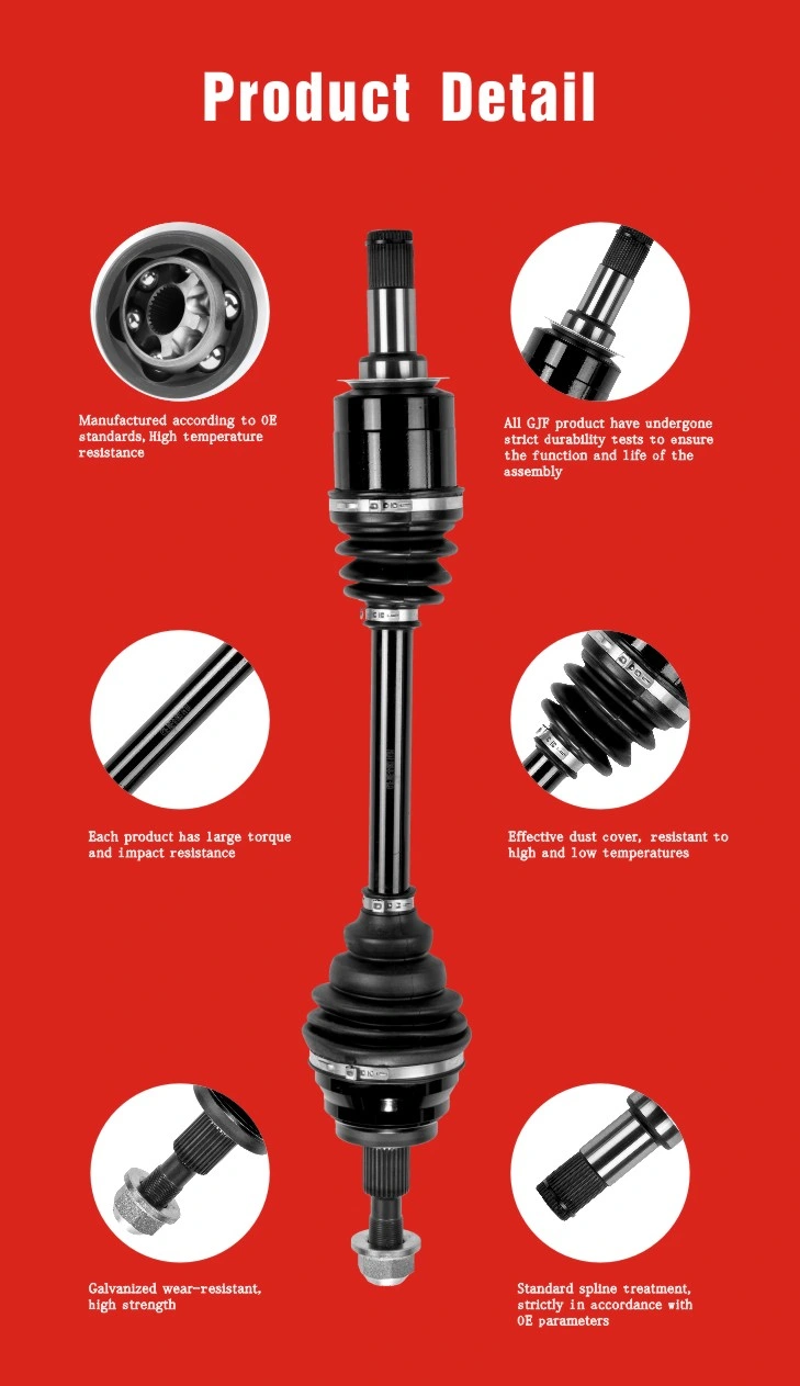 Gjf Manufacture CV Axle Left Drive Shaft for Chevrolet Aveo 1.6 Mt Joint Shaft 2011-2013 C-GM141-8h CV Axle Shaft