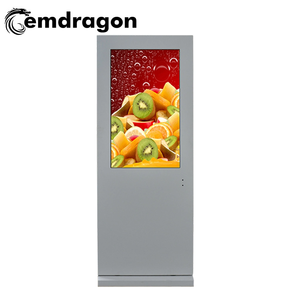 Outdoor LED Display 43 Inch Digital Signage Air-Cooled Vertical Screen Floor Highlighting Outdoor LED Screen