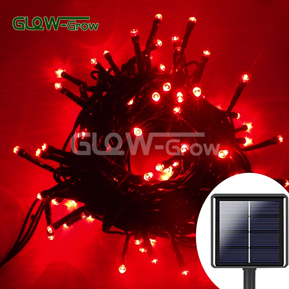 Orange IP44 Waterproof 10m 100LEDs Solar Powered Christmas LED String Light Fairy Light Gardem Light Decoration