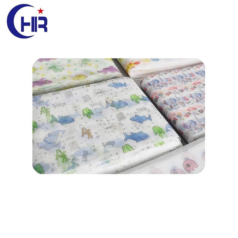 Colorful Printing Breathable Hygiene Nonwoven Waterproof PP Spunbond Nonwoven Fabric with Multi-Pattern