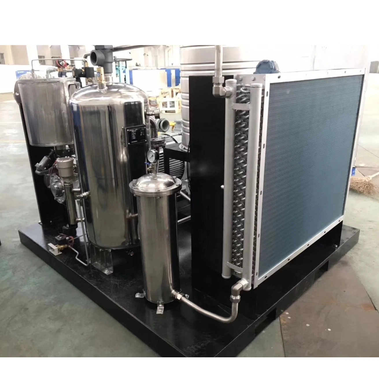 2021 New High Efficiency (30% Energy Saving) Single Screw Air Compressor 100% Oil-Free Low Pressure Compressors 11kw 8-12.5 Bar