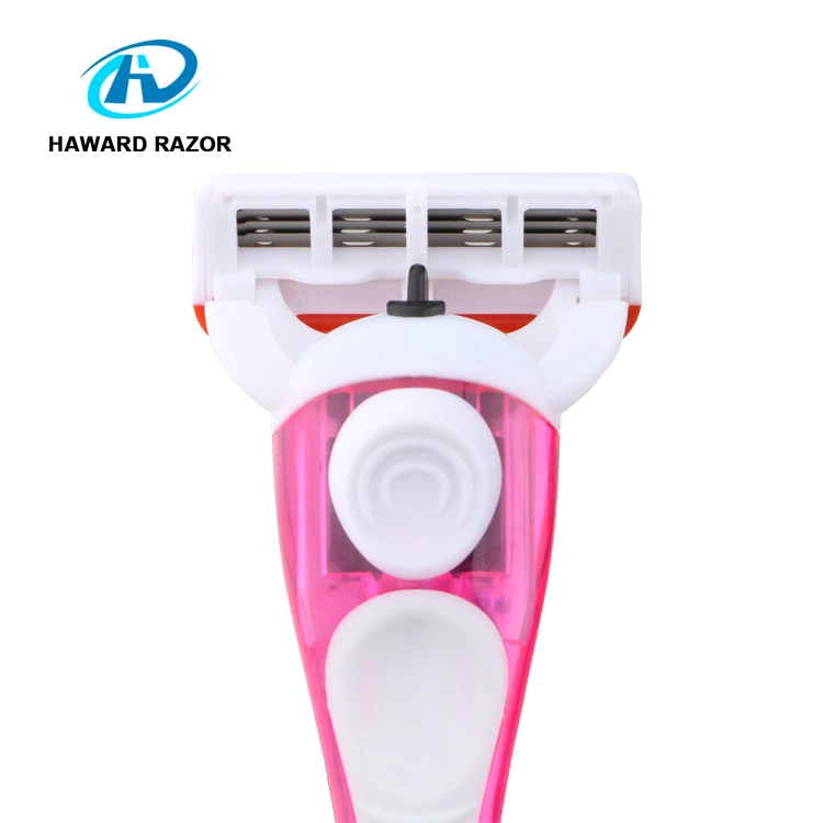 D956L Five Blade Feature and Female Underarm Shaving Razor Haward Shavette Razor