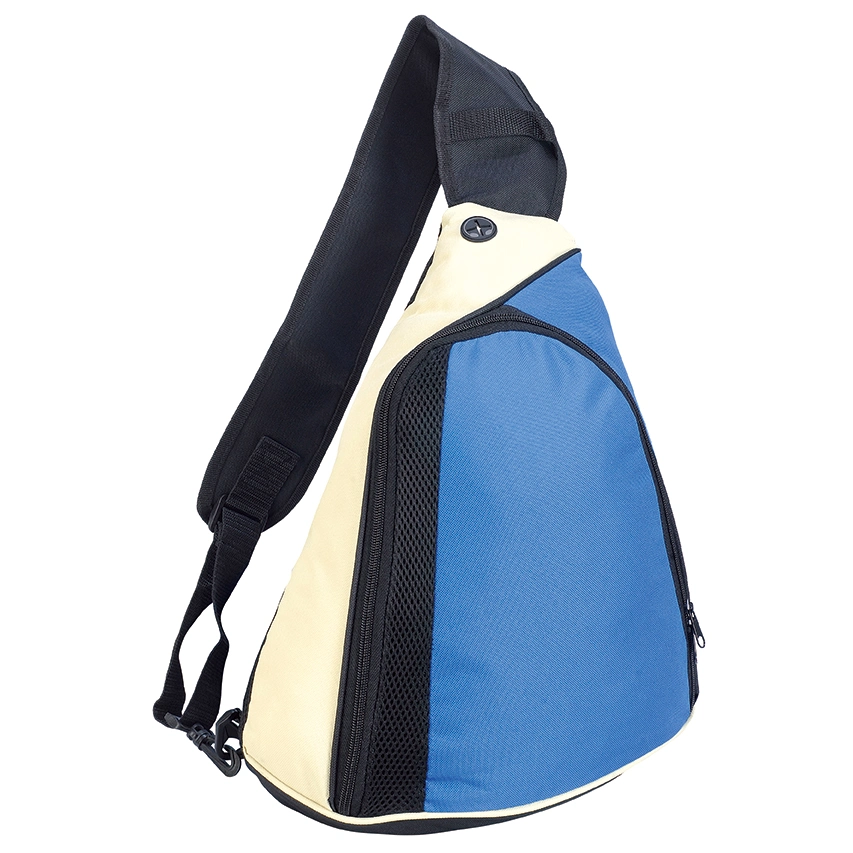 Wholesale/Supplier Promotion OEM Customized Brand BSCI Gift Cheap Competitive Durable Polyester Oxford Unisex Outdoor Daily Use Triangle Sling Backpack Mochila Rucksack