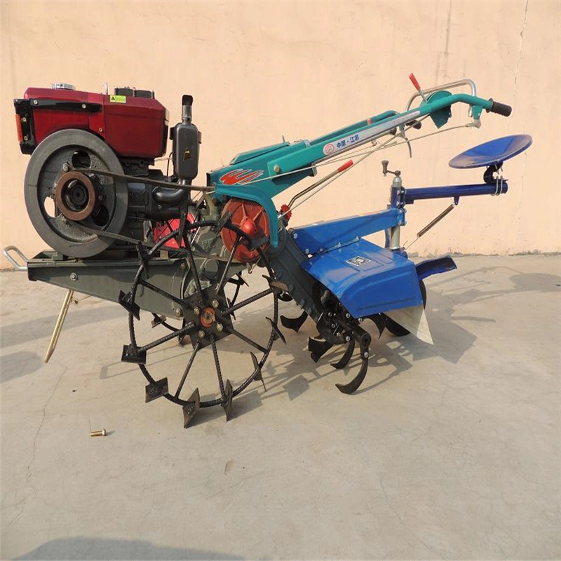 10HP Diesel Engine Power Tiller Hand Walking 2 Wheels Tractors Farm Tractor Hand Walking Tractor