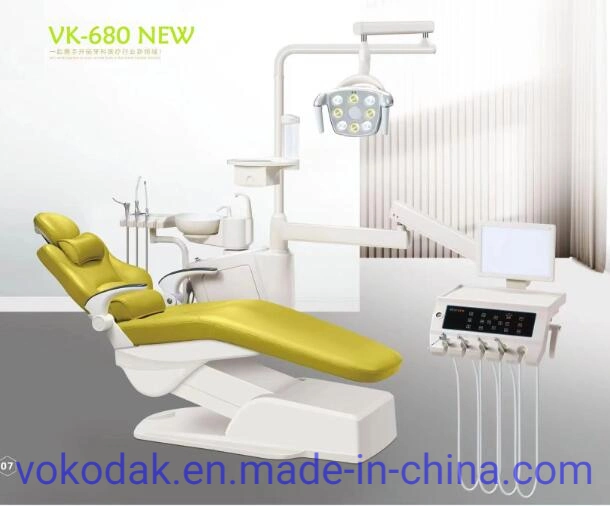 Высококачественный многофункциональный со светодиодным светом роскошный стоматологический стул