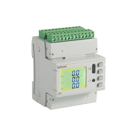 Acrel Adw210 Series 3 Phase 4 Channels استهلاك مقياس الطاقة مراقبة مقياس الطاقة اللاسلكي DIN-Rail RS485 Modbusrtu لإنترنت الأشياء