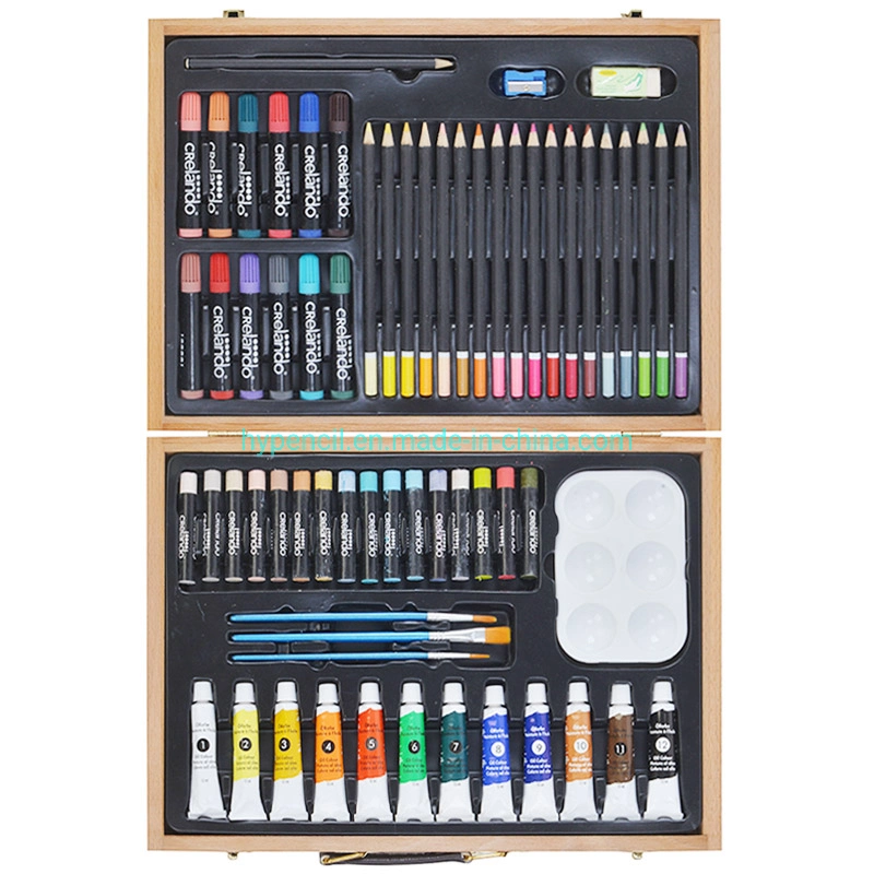 Art Supplies - Painting Set 56PCS Art Set in Wooden Case, Artist Drawing Kits