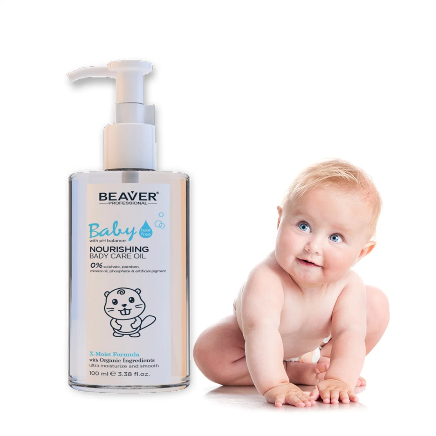 بيفر Vegan Moisturizing Baby Skin Care Oil