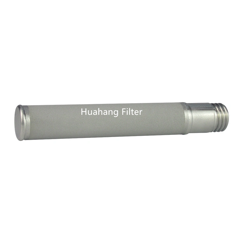 Huahang Durable Sintering Metal Stainless Steel 316L customized Sintered Powder Filter Tube Sintered Filter Element 2 micron sintered filter cartridge