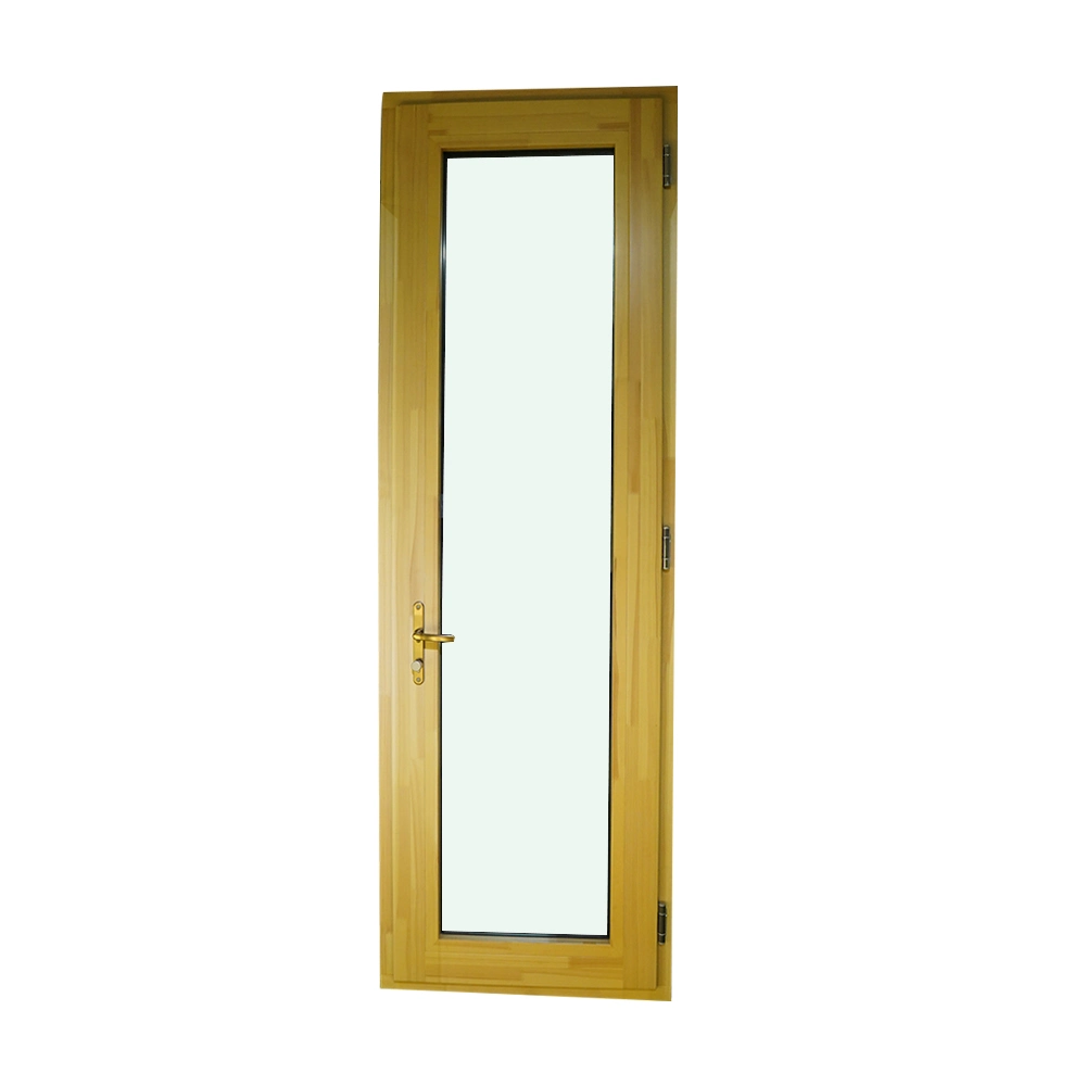 Ha-130 Bespoke High-Grade Wooden Window in Siberian Pine and White Oak, Inward-Opening Upper Hinged, External Installation