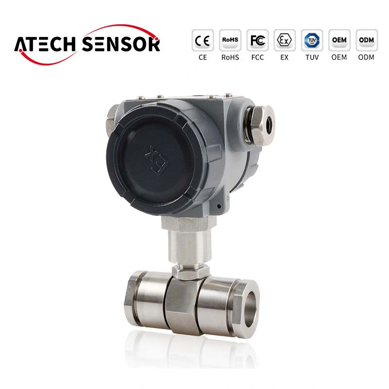 Atech medidor de flujo de acero inoxidable turbina, de 10mm medidor de flujo de la turbina Digital el precio, medidor de flujo de la turbina de gasolina