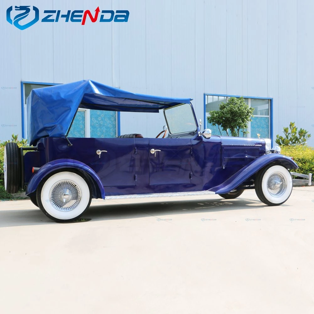 Factory Prices Electric Classic Sightseeing Vintage Car for Hotel Resort