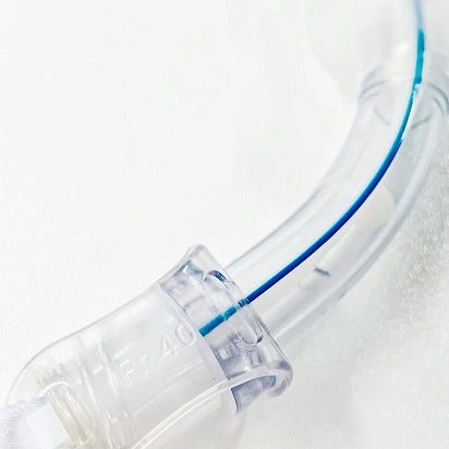 PVC Medical Disposables Tracheostomy Tube with Cuff Anesthesitic