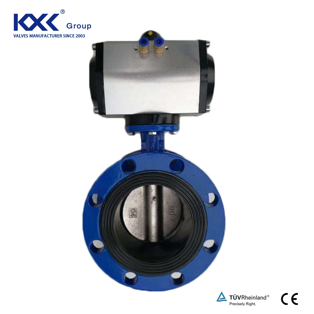 DIN BS ANSI Wcb Body EPDM Seated Wafer Butterfly/Lug Butterfly Valve/Electric Actuator Pneumatic Actuator Worm Gear Double Flange Butterfly Valve