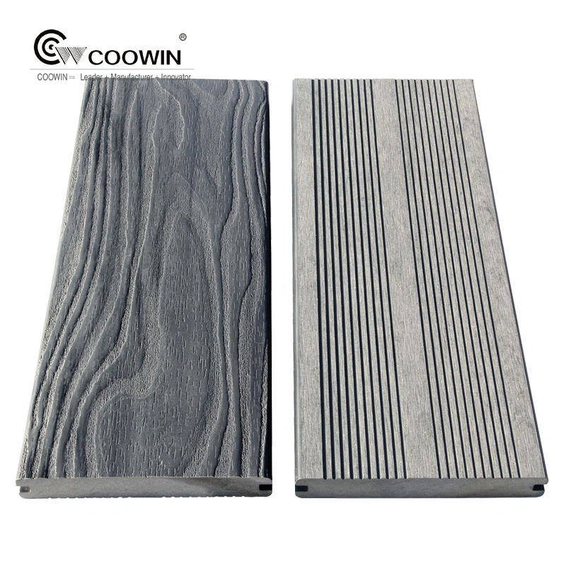 Terrace Deck Waterproof Fade Resistant Eco-Friendly WPC Wood Plastic Composite PVC Flooring Tile Board