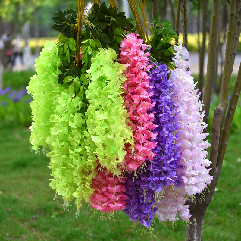 Wedding Home Decoration Colorful Artificial Artificial Wisteria Flower