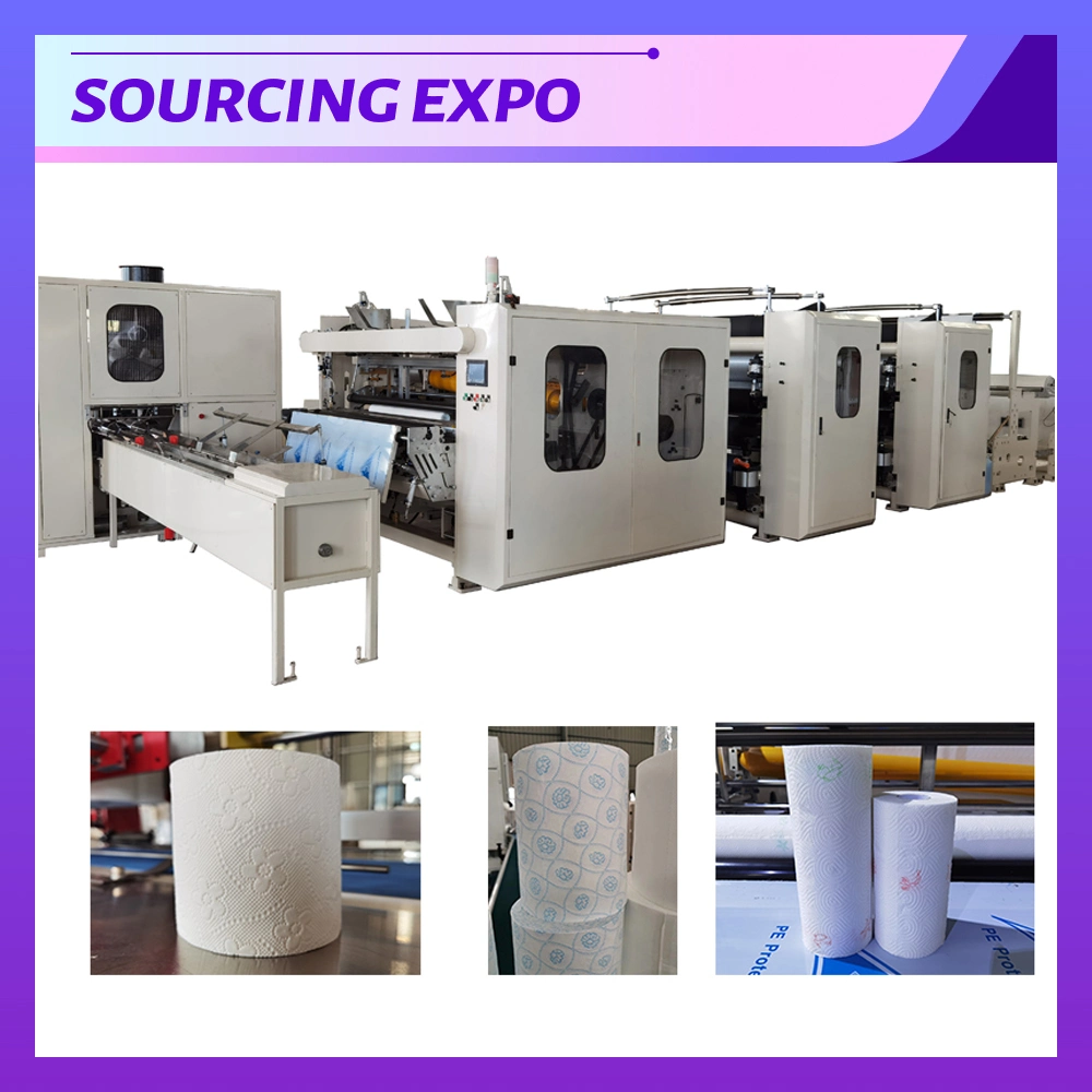 Automatic Maxi Roll Kitchen Towel Toilet Tissue Paper Making Machine