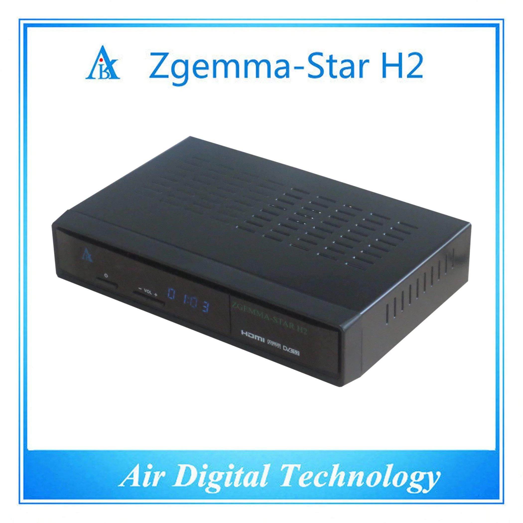 Zgemma Star H2 Digital Satellite Receiver Linux OS zwei Tuner Integrierter DVB S2+T2