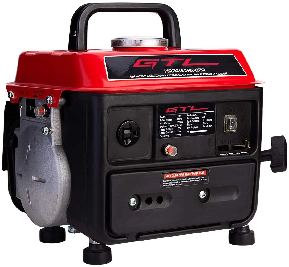 Portable Generator 500W Small Outdoor Gasoline Powered Generator for Backup Home Use&Camping (FG950-A)