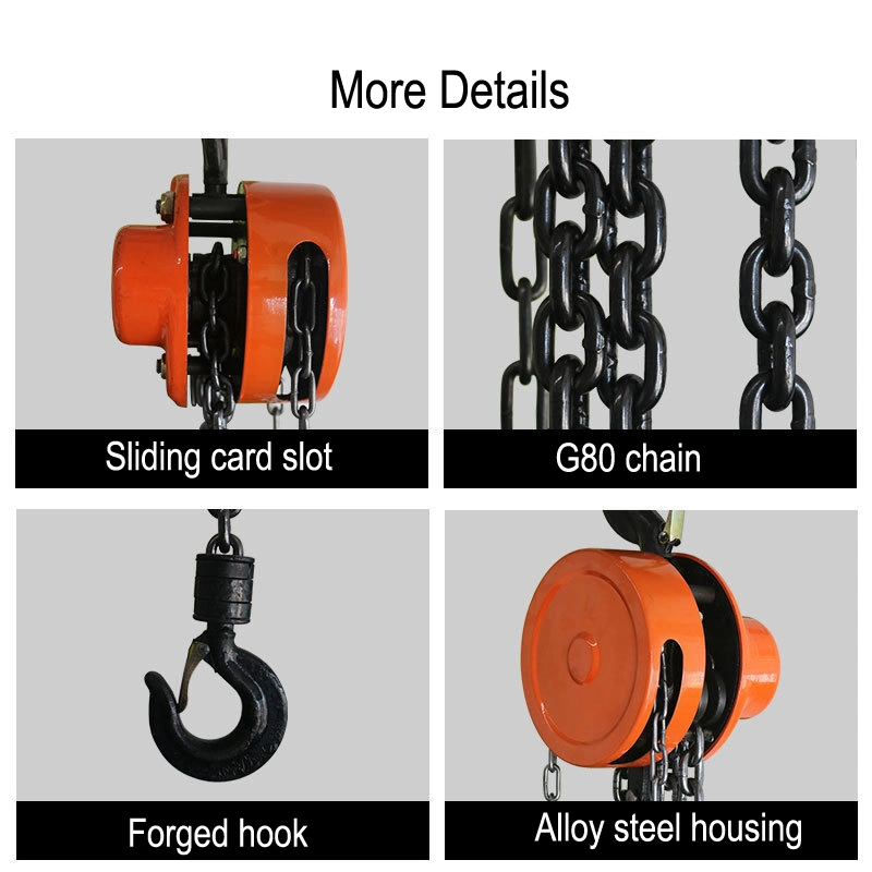 Chain Block 1t2t3t 5t 6t Chain Hoist