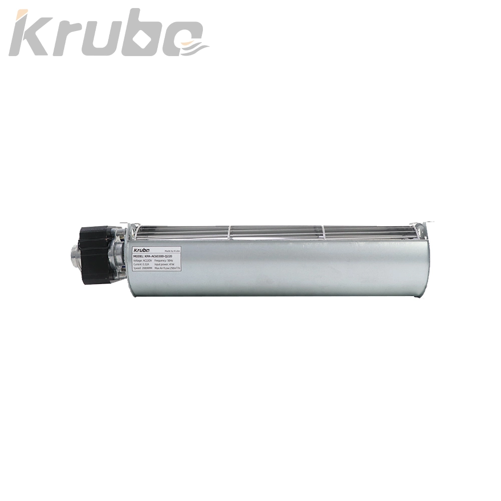 Krubo Cross Flow Fan Tangentialgebläse für HLK/Silent Blower/Air Belüftung/Fußbodenheizung/Elevatorentlüftung 397mm 250 m3/H 2000rpm (KPA-AC60300-Q220)
