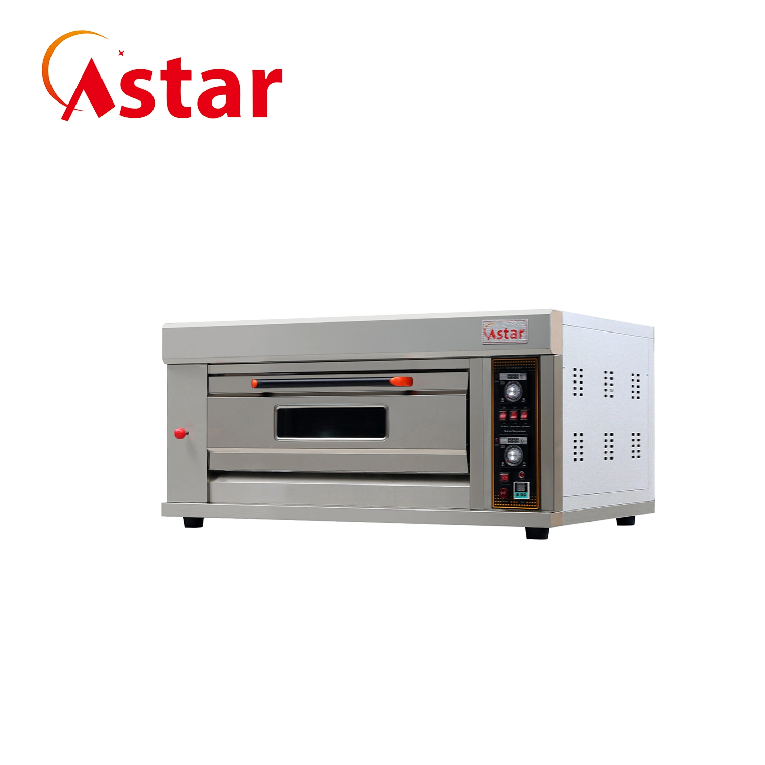 Commercial Factory Bread Baking Machine 2 Deck 4 Trays Kitchen Catering Bakery Equipment Commercial Electric Gas Biscuit Bread Pizza Deck Baking Oven