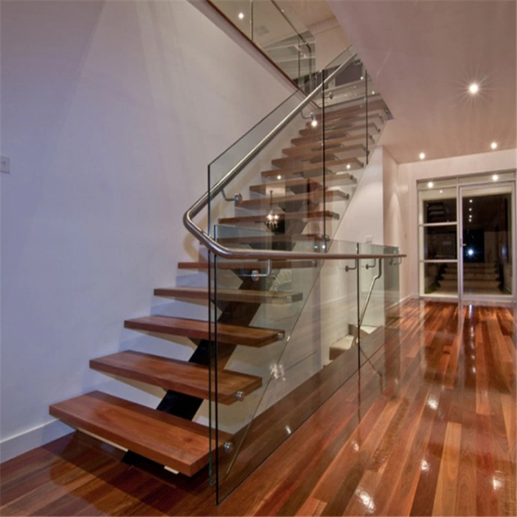 Wooden Stair Steps Customized Straight Staircase