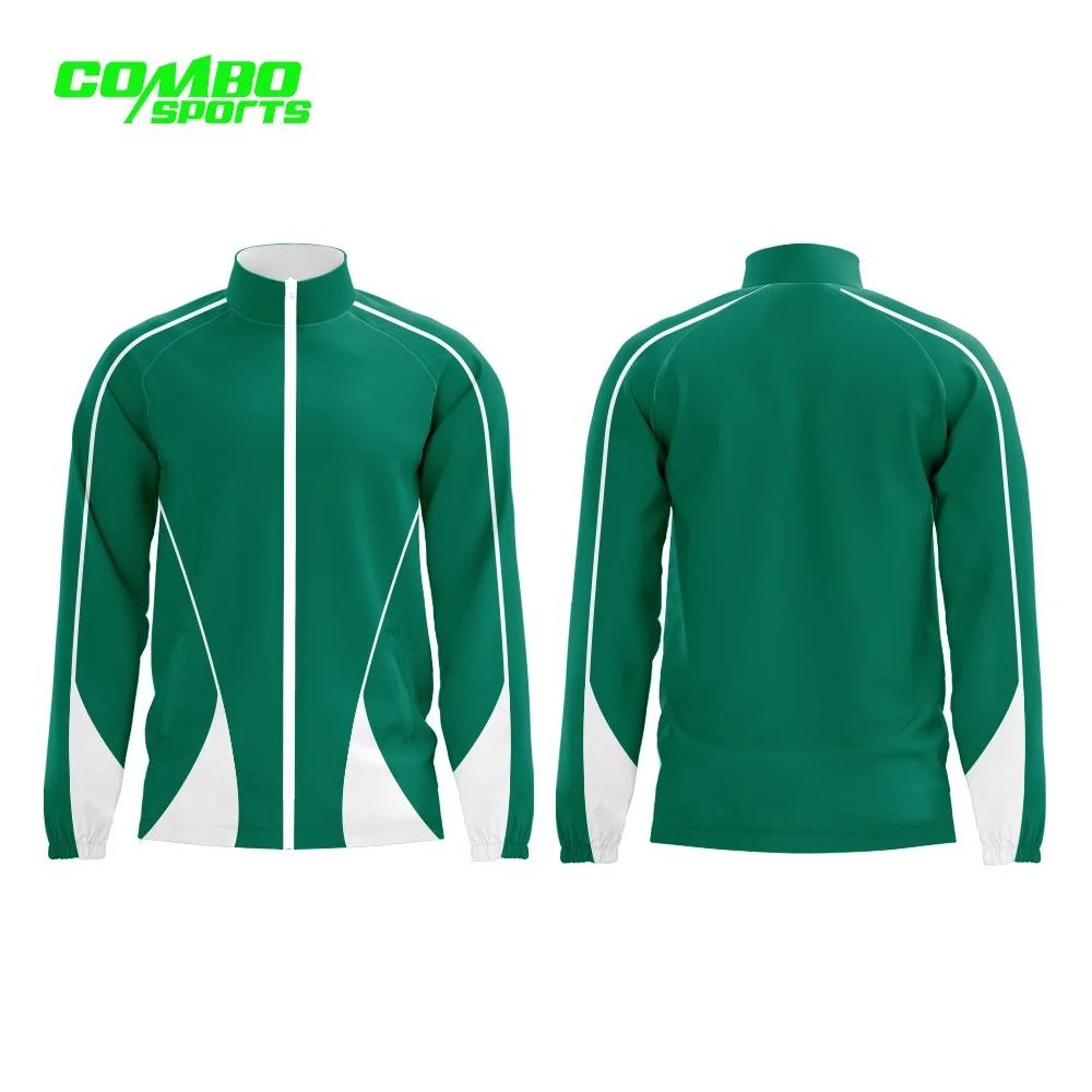 Куртка с молнией и комбинированным дизайном Sportswear Custom Track Suit Zipper Mens